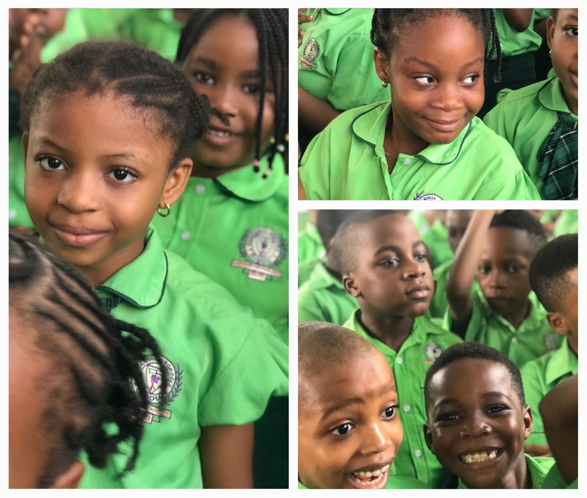 Greenhall pupils smiling